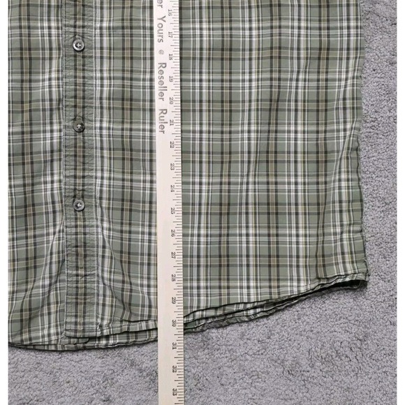 Carhartt Men 2XL Short Sleeve Button Down‎ Light Green Shirt - Picture 15 of 16